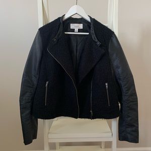 Caslon Marled, Sheared Faux Leather Jacket